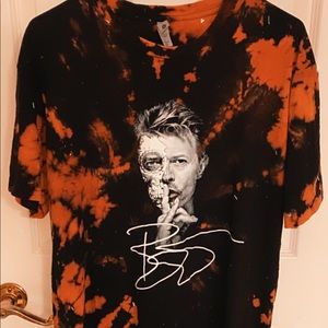 Bleach dyed tee shirts